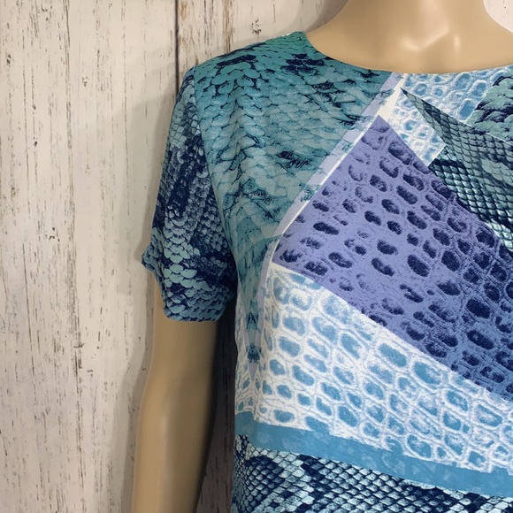 Olivaceous Snake Skin Pattern Mini Dress - Picture 2 of 12